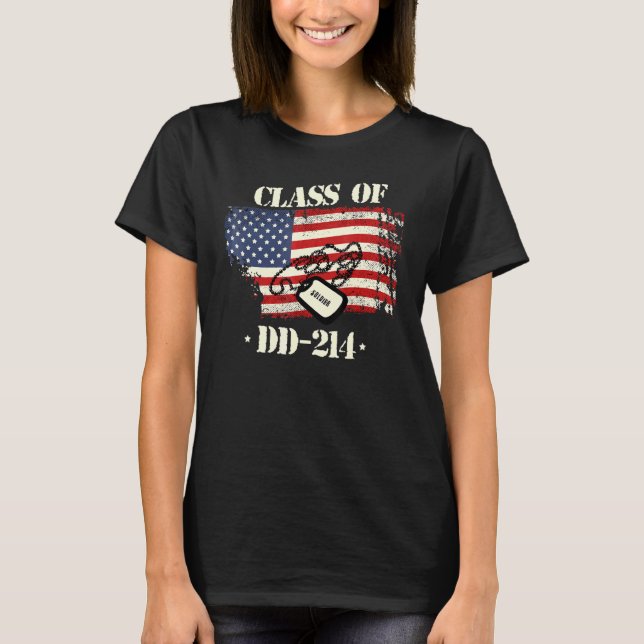 DD 214 klass av Dd214 T Shirt (Framsida)