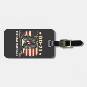 DD 24-Officiellers mankort Amerikanska veterandage Bagagebricka