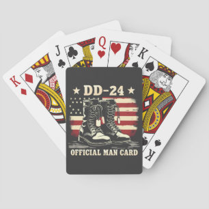 DD 24-Officiellers mankort Amerikanska veterandage Casinokort