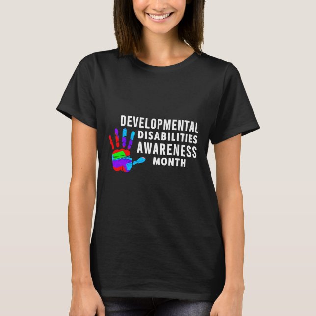 DD Awarenness - Developing Disabilities Awarenes T Shirt (Framsida)