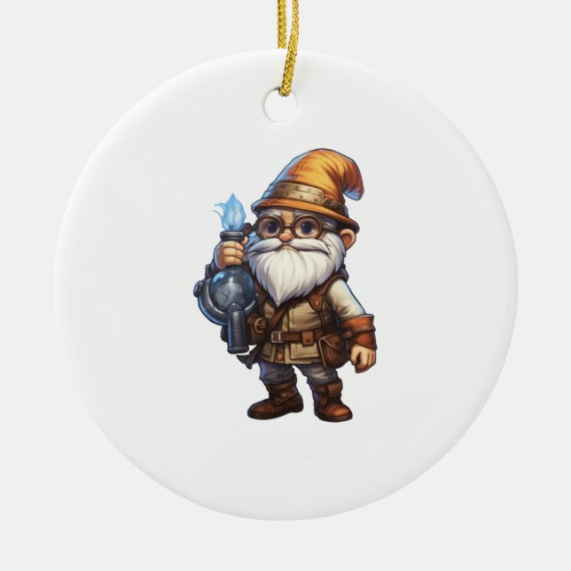 DD Gnome Artificer Julgransprydnad Keramik (Framsidan)
