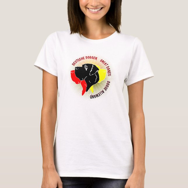 DD - i tyska färger Tee Shirt (Framsida)