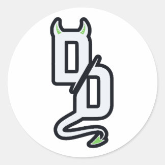 DD-monogram-klistermärke Klistermärke