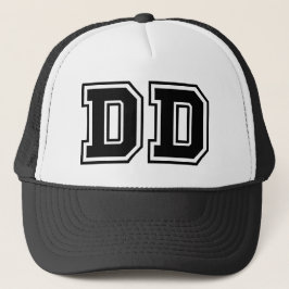 "DD" Monogram Truckerkeps