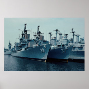 DDG 37 Farragut, DDG 38 Luce, Philadelphia Poster