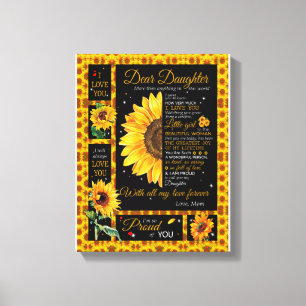 DDotter Älskare   Till min dotter Kärlek Mamma Canvastryck