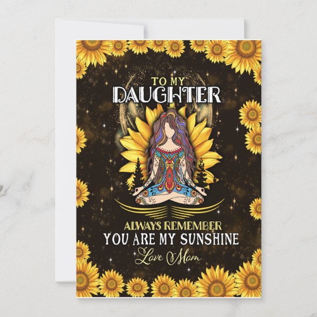 DDotter Älskare | Till min dotter Kärlek Mamma Inbjudningar (Framsida)