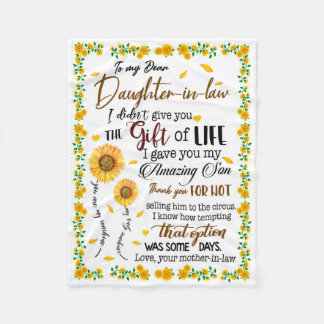 DDotter Älskare | Till min kära svärdotter Fleecefilt