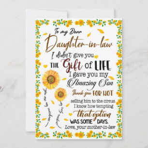 DDotter Älskare   Till min kära svärdotter Julkort