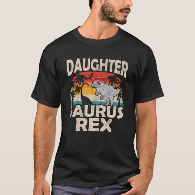 DDotter Saurus Rex Funny Dinosaur Tyrannosaurus V T Shirt (Framsida)