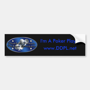 DDPL: Mig förmiddag en pokerspelarebildekal Bildekal