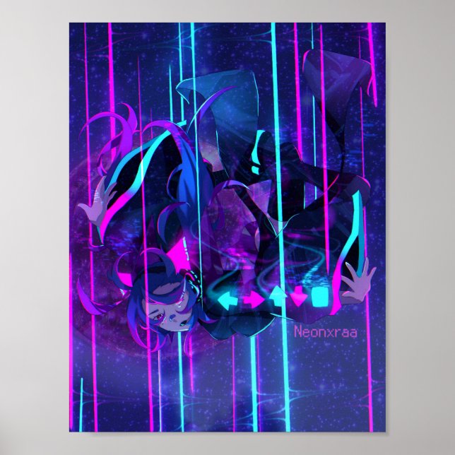 DDR Anime Girl Poster (Framsidan)