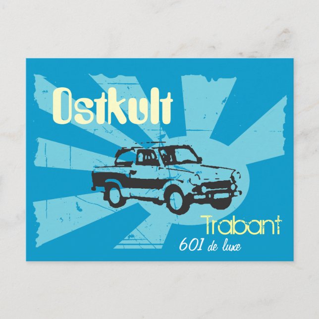 DDR Design Trabbikult Vykort (Framsida)