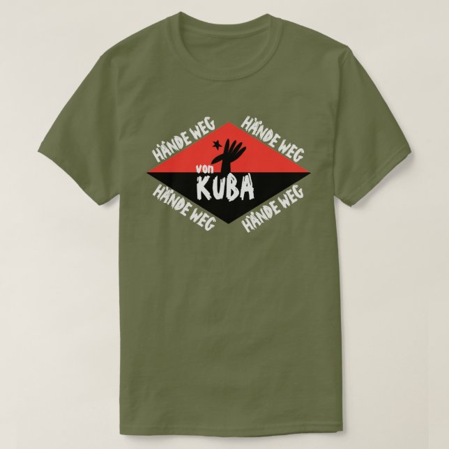 DDR Hände weg von Kuba T Shirt (Design framsida)