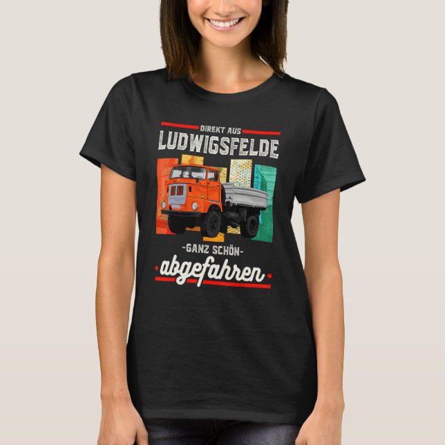 DDR Truck IFA W50 Saying Retro T Shirt (Framsida)