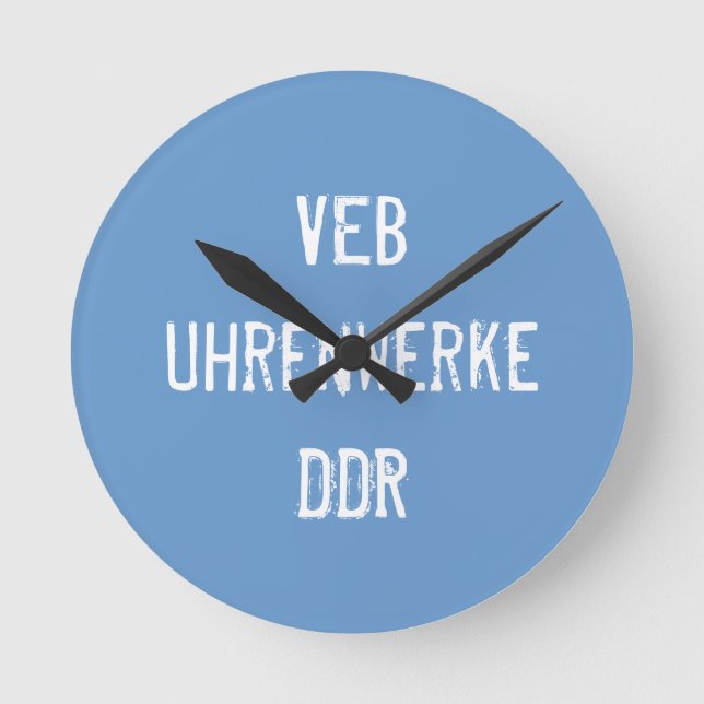 DDR Uhr Rund Klocka (Framsida)