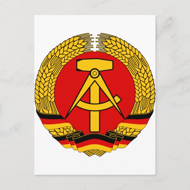 DDR Wappen Vykort (Framsida)
