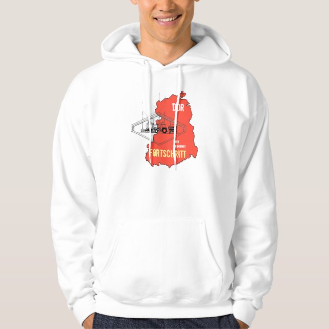 DDR Werbedesign  "Fortschritt Landmaschinen" Hoodie (Framsida)