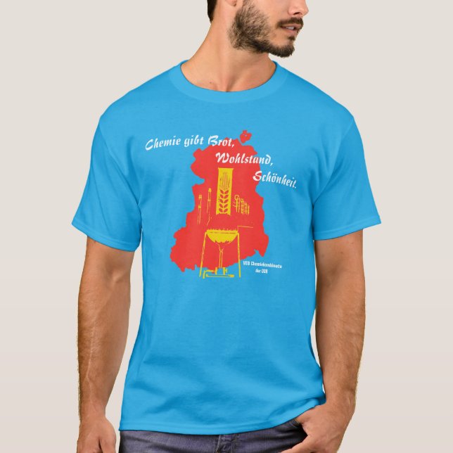 DDR Werbedesign VEB Chemiekombinate T Shirt (Framsida)
