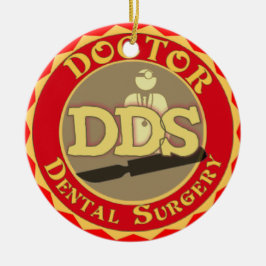 DDS DOKTOR DENTAL SURGERY CHRISTMAS ORNATION JULGRANSPRYDNAD KERAMIK