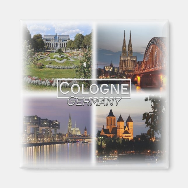 DE0102 Europa, Tysklant, Köln, Fridge Magnet (Framsidan)