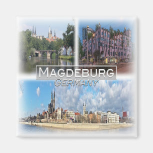DE0106 Europa, Tyskland, Magdeburg, Fridge Magnet