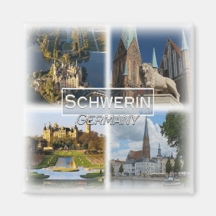 DE0130 Europa, Tysklant, Schwerin, Fridge Magnet