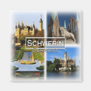 DE0131 Europa, Tysklant, Schwerin, Fridge Magnet