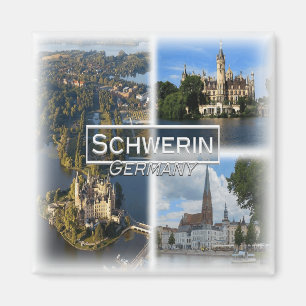 DE0132 Europa, Tysklant, Schwerin, Fridge Magnet
