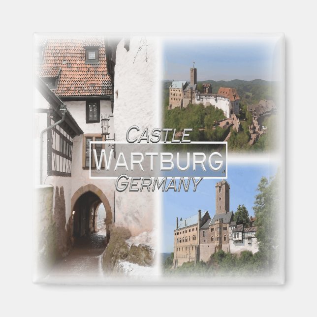 DE0135 Europa, Tysklant, Wartburg, Fridge Magnet (Framsidan)