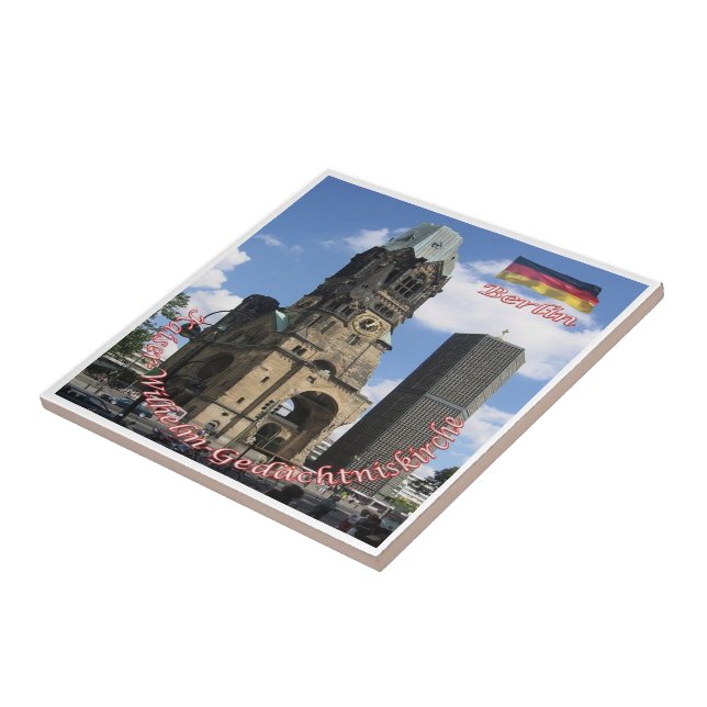 DE038 BERLIN Kaiser Wilhelm Memorial Church, Kakelplatta (Sidan)