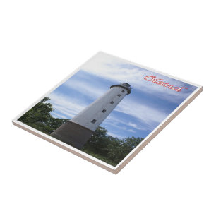 DE096 ÖLAND LIGHTHOUSE Frisian Islands Kakelplatta