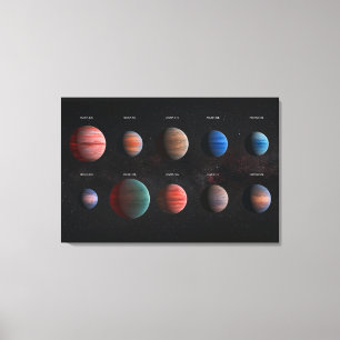 De 10 Hetterna Jupiter WASP-förklaringarna Canvastryck