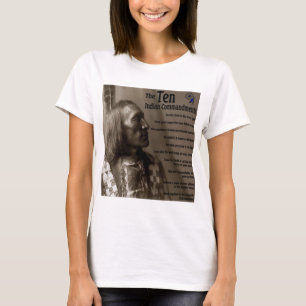 De 10 indiska commandmentsna t shirt