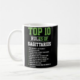 De 10 största Regler av Sagittarius Birthday Horos Kaffemugg