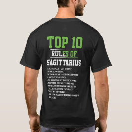 De 10 största Regler av Sagittarius Birthday Horos T Shirt