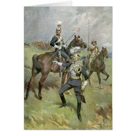 De 21st lancersna - brittisk armé hälsningskort