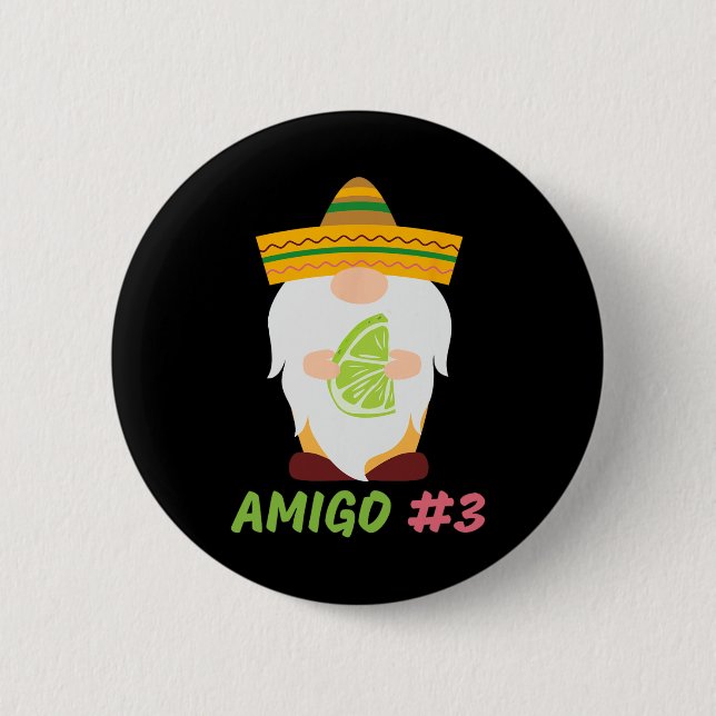 De 3 Amigos Cinco De Mayo Amigo #1 Matchande Grupp Knapp (Framsida)
