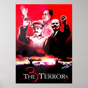 De 3 felen - Stalin, Mao och Lenin Poster