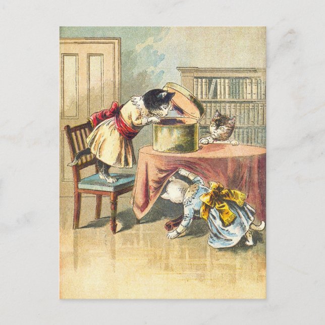 De 3 små katterna: På jakt efter vantarna Vykort (Framsida)