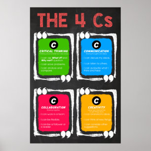 De 4 cs-kritiska tankarna Poster