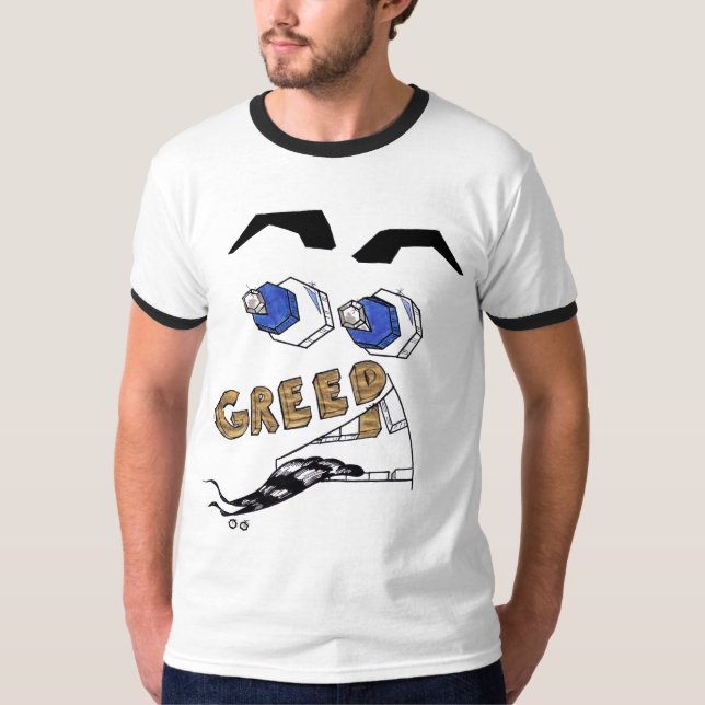 De 7 dödssynderna — Girighet T Shirt (Framsida)