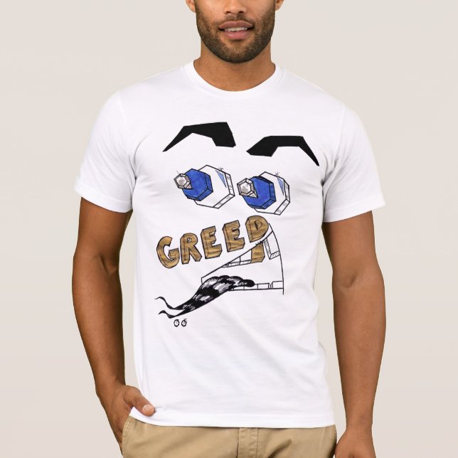 De 7 dödssynderna — Girighet T-shirt (Framsida)