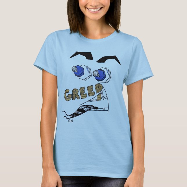 De 7 dödssynderna — Girighet Tee Shirt (Framsida)