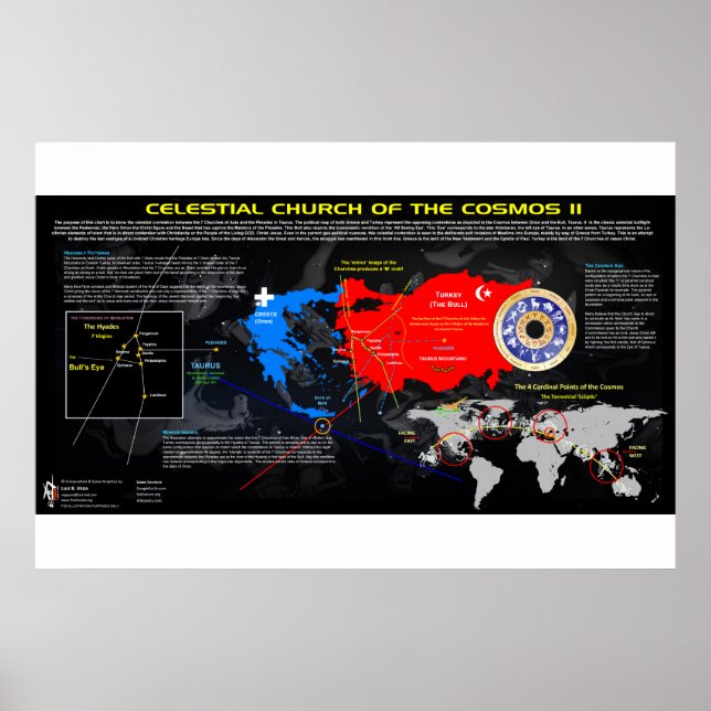 De 7 kyrkorna i Asien - Cosmic Mönster 2 Poster (Framsidan)
