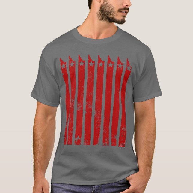 De 8 pubarna av Idaho Tee Shirt (Framsida)