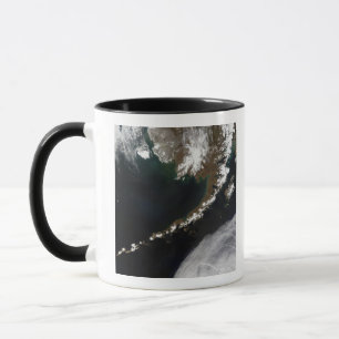 De Aleutian öarna och den alaskabo peninsulan Mugg