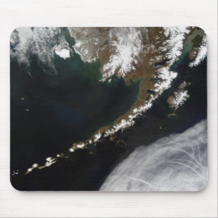 De Aleutian öarna och den alaskabo peninsulan Musmatta