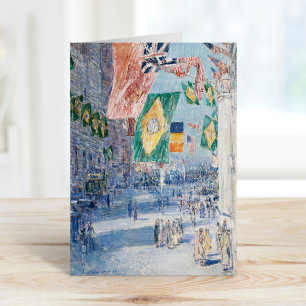 De allierades stad Childe Hassam Kort