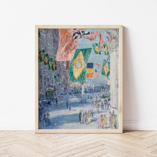 De allierades stad Childe Hassam Poster